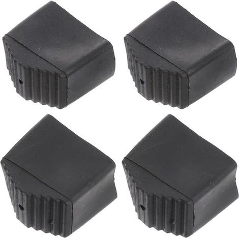 Lot De 4 Couvre-Pieds Antidérapants en Caoutchouc pour Escabeaux Protection des Sols Absorption des Chocs Installation Facile Accessoires Sécurité Échelle 1.69X1.65X0.91 Pouces (1/5)