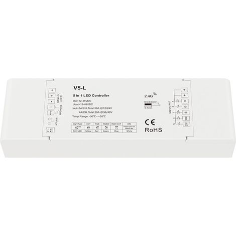 Controller monocolore / CCT / RGB / RGBW / RGB + CCT 12-48V DC