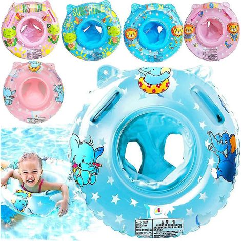 Bouée de natation pour bébé de 3 à 36 mois, accessoire de piscine bleu (1/4)