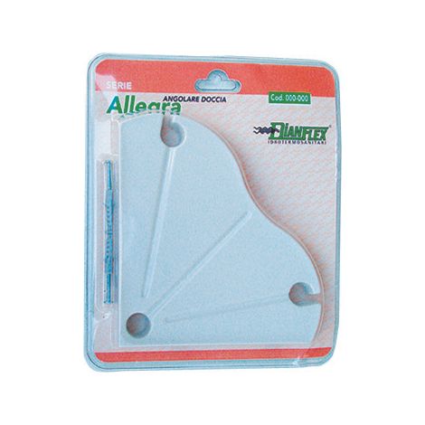 Porta sapone angolare serie allegra bianco