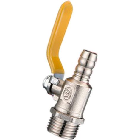 Kupfer-Gasschlauchventil, geschlossenes Kugelventil, Schlaucharmaturen C (1/5)