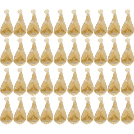 Ballon Confettis - Latex Naturel - Or - Diamètre 30 cm - Pour Mariage Anniversaire Fête - Lot de 40 Pièces (1/5)