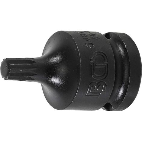 Douille à Embouts à Choc 43 mm - 12,5 mm (1/2), Denture Multiple Intérieure XZN M8 - Résistante et Précise - D-Work