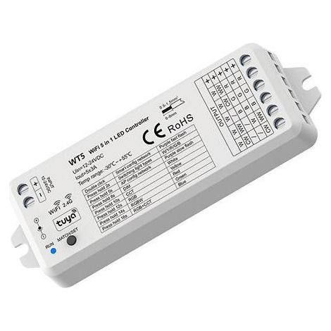 Controller tuya W5 5 canali 36-72W tensione 12-24V