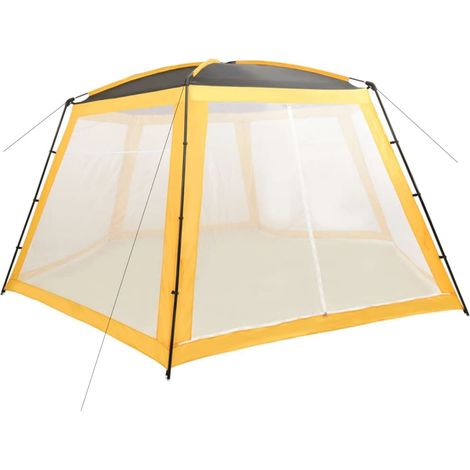 Tente de piscine Style Moderne - Tonnelle Barnum Pavillon de Jardin - Tissu 660x580x250 cm Jaune Chic-811645