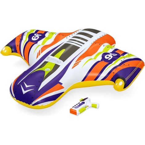 TRADE SHOP - Cavalcabile Gonfiabile Splash Shuttle 117x107cm Galleggiante Con Maniglia Pistola 41503 - (1/5)
