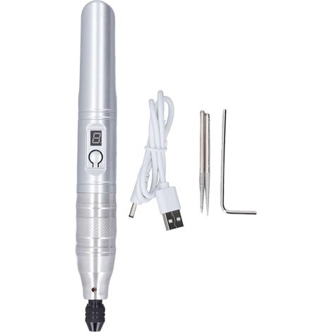 Elektrischer Schleifstift, Mikrogravierer, DIY-Gravierwerkzeug-Set, 3500–13000 U/min, 3,7 V (1/5)