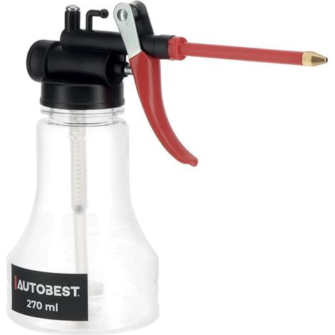 Burette de Graissage 270ml - Plastique et Laiton - Dosage Précis - Lubrification Mécanique - Atelier et Jardin