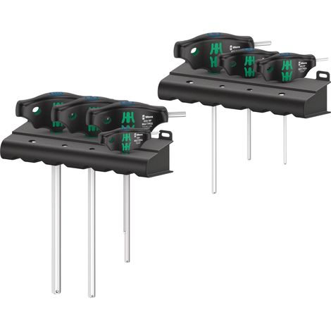 Kit Tournevis WERA poignee transversale, six pans males 7 pieces (1/5)