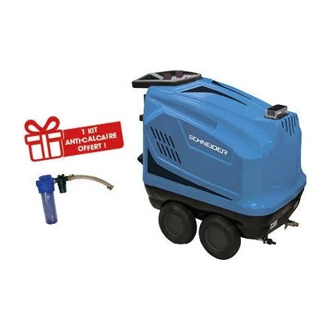 Schneider – Nettoyeur haute pression thermique 380V – Débit max 14 l/min – Pression 160 bar – Pompe radiale en laiton – Usage intensif pour surfaces variées (1/3)