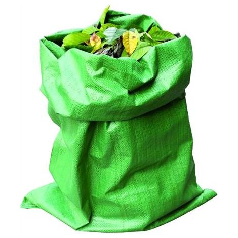 Sacco Raccoglierba Vigor in pp 80 gr/mq Colore Verde 60x100 Cm conf. 50 pz