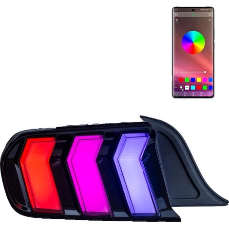 Fanali posteriori a LED, design moderno, visibilità migliorata, fanale posteriore RGB (1/2)