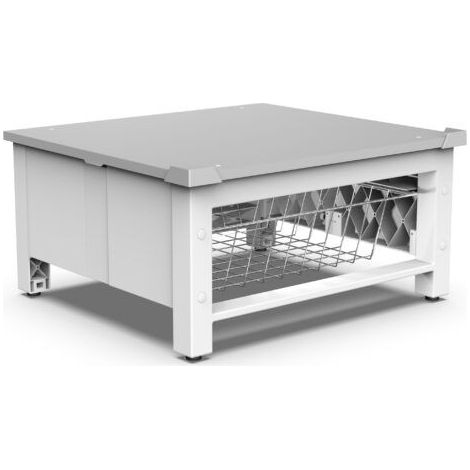 Meliconi 656143 Base Space Basket Rialzo Lavatrice Asciugatrice 30 cm Cestello 32 lt 250 Kg Universale colore Bianco (1/5)