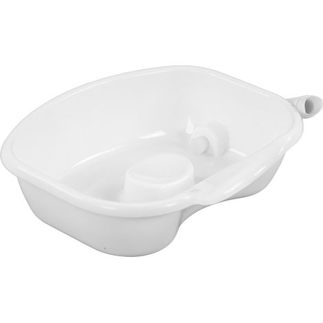 Bac à shampoing portable avec bac de lavage à surface lisse et drainable pour femmes alitées et enceintes (1/5)