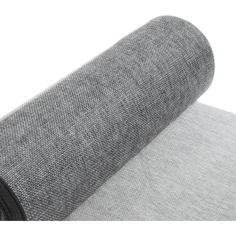 Chemin de Table Shabby Chic en Aspect Lin – 300 mm – 15 m – Col. 22 Gris foncé – 69–300–15–22