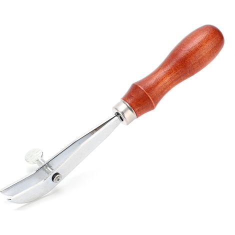 Outil de pliage de bord réglable en acier inoxydable pour le cuir, accessoire pour le bricolage et les travaux manuels (1/5)