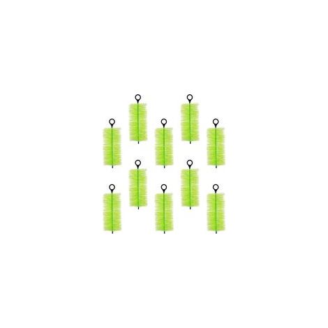 Lot de 10 brosses filtrantes pour bassin à poissons - Brosses de nettoyage efficaces - Filtrations d'eau en plein air - Systèmes de purification - Accessoires pour filtres de bassin (1/5)