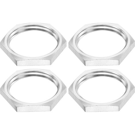 Écrou de Blocage Mince Hexagonal pour Raccord de Tuyau G3/4, Fixation Femelle pour Plomberie, en Acier Inoxydable 304, Lot de 4 Pièces (1/5)