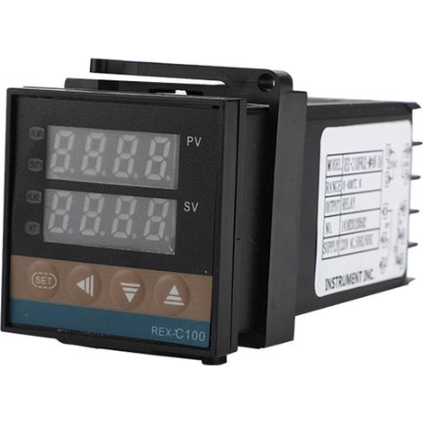 Régulateur de température PID numérique HD à affichage digital, signal multiple 220V, thermostat PID entièrement automatique et réglable (1/5)