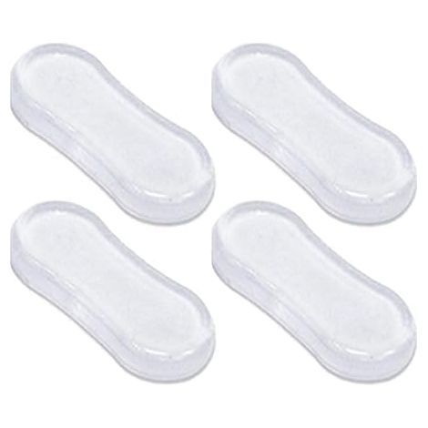 Lot de 5 amortisseurs de siège en silicone transparent - Forte adhérence - Pour la maison, l'hôtel, l'hôpital et les pièces de toilette (1/5)