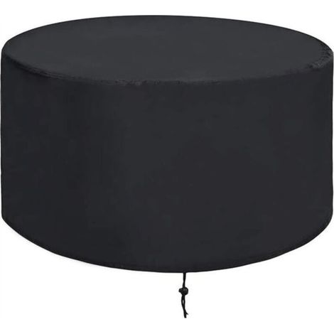 Housse de protection pour brasero en tissu Oxford noir, 102 x 102 x 51 cm, housse imperméable réutilisable pour barbecue.
