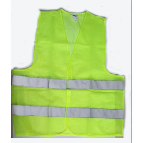 Gilet Fluorescente Rifrangente Giallo/Rosso ad alta visibilità taglia unica Colore - Giallo (1/5)