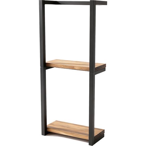 Porte-serviettes mural pour salle de bain, 2 niveaux, vertical, moderne, gain de place, 28,5 x 14 pouces (77 cm / 11,2 x 5,5 x 30,3 pouces). (1/5)