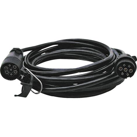 Cavo con spina a 7 pin e presa di accoppiamento a 7 pin, lunghezza 7,5 m.