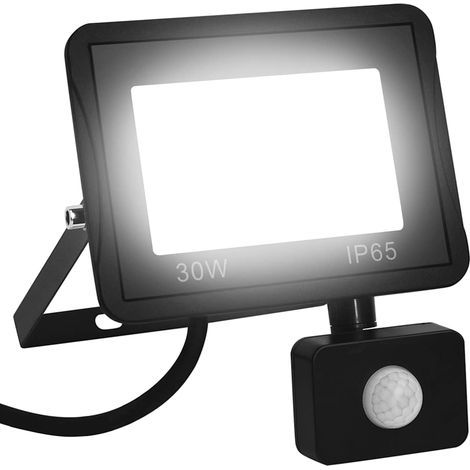 Projecteur LED avec détecteur 30 W blanc froid (1/5)