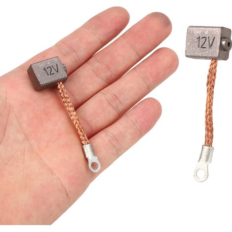 2 Balais de Charbon avec Ressorts pour Moteur Électrique de Bateau - Pièces de Rechange pour Moteur Marine