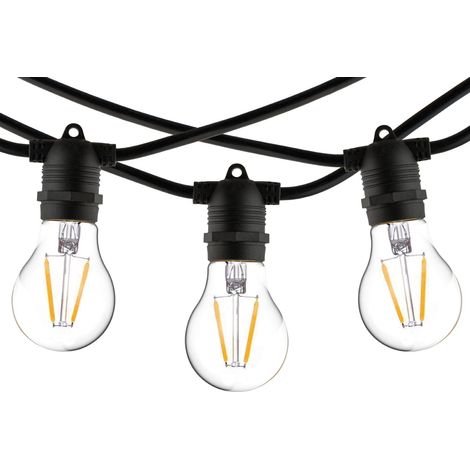 Nowodvorski Festoon Lights ghirlanda 6m 10xE27 IP65 nera (1/3)