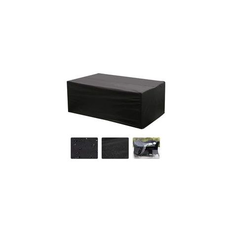 Casa de muebles de jardín rectangular 140x140cm – Tissu Oxford 210D impermeable – Protección UV e intempéries – Œillets métalliques