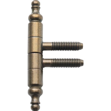 Stil Einbohrband (Türscharnier) Band ø 9 mm Türbeschlag Zink Messing patineirt