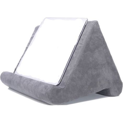 Cuscino imbottito universale per tablet, supporto, poggia-ginocchio, vassoio per laptop, supporto imbottito universale per tablet per casa/auto/letto - Grigio (1/5)