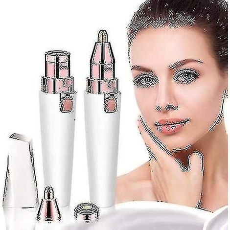 Tondeuse à sourcils et épilateur facial rechargeable pour femmes, rasoir à sourcils 2 en 1 et épilateur indolore (1/4)