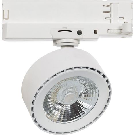 Spot LED sur Rail Triphasé 20W Onuba CCT Sélectionnable Blanc Sélectionnable (chaud-neutre-froid)