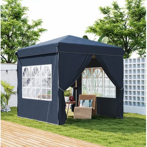 Gazebo da giardino pieghevole 2,48 x 2,48 m OKMYHOME (1/5)