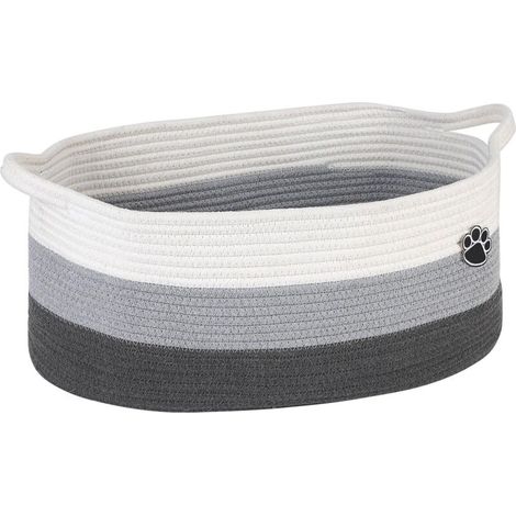 Panier de rangement pour objets divers, panier de rangement multifonction, panier tressé pliable, pour le salon et la chambre (1/5)