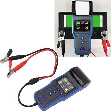 Multifunktionales 12/24V-Batterietestgerät, Batteriekapazität, Lebensdauer, Spannung, Innenwiderstandstest, Farbdruck der Ergebnisse (bitte vor dem Versand in einem Karton verpacken). (1/5)