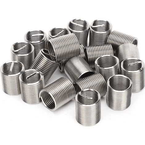 20 Pièces Adaptateurs de Filetage M12 x 1.25, Douilles de Conversion et Écrous de Réparation pour Boulons