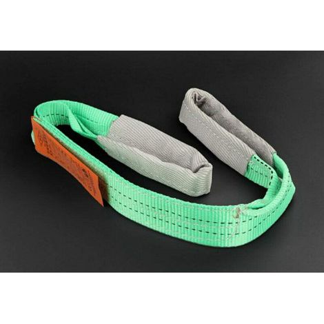 1 PZ 2 Tonnellate 1m Cinghia di Sollevamento, Cinghie Piatte in Tessuto di Poliestere, per Sollevare Merci o Veicoli, Tirare Merci Pesanti-Verde