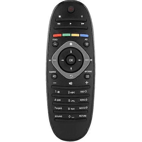 Télécommande de remplacement Philips pour téléviseur Philips. Boîtier en ABS résistant et stable. Facile à utiliser et sensible. Compatible avec les Smart TV et les téléviseurs connectés. (1/5)
