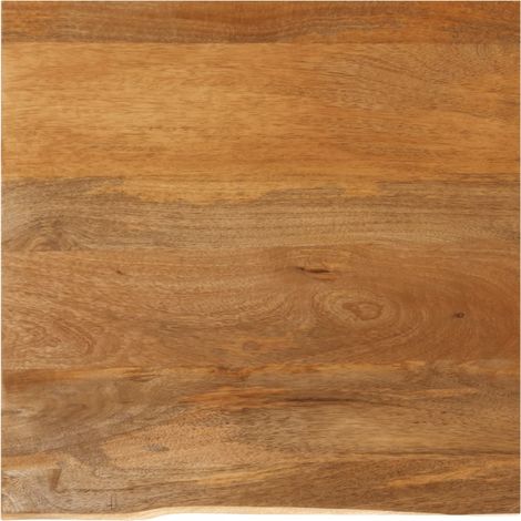 Tischplatte mit Baumkante 40x40x2,5 cm Massivholz Mango