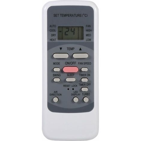 Fernbedienung für Klimaanlagen der Serie R51 R51/E R51/CE R51M/CE R51D/E R51M/BGE R51M/BGE, integrierte Uhr und EIN/AUS-Timer FLITI (1/4)