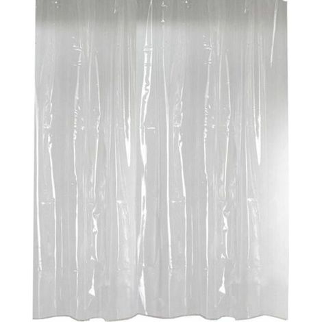 Cortina de ducha transparente 180x90cm baño (1/4)