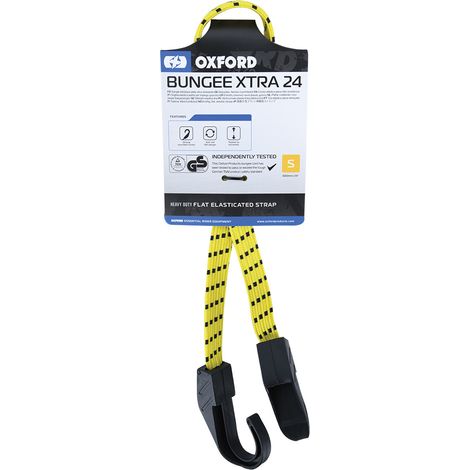 SANGLE DE SÉCURITÉ POUR BAGAGES OXFORD (EXTENSEUR DE BAGAGES) MODÈLE ÉLASTIQUE 16 MM X 600 MM/24' JAUNE