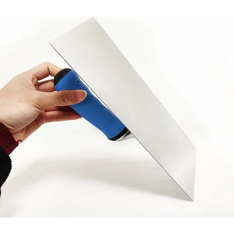 (Truelle en acier inoxydable avec manche en plastique)