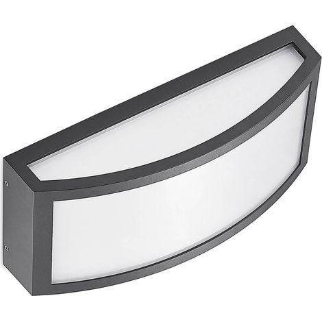 LED-vägglampa utomhus "Jakari " aus aluminium / grå / zink von Lindby