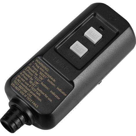 ConnecRCD PRCD Fiche de protection personnelle 30 mA, 230 V/16 A, interrupteur FI type A avec IP54, avec temps de déclenchement de 0,1 s pour tondeuse à gazon et atelier (1/5)