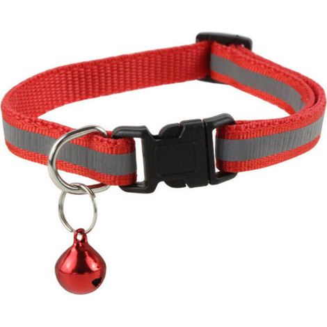 Collier Chat Anti Étranglement Réglable Réfléchissant avec， Pendentif Porte-Adresse Anti-Perdue Clochette et Boucle de Sécurité, Fourniture d'animaux Domestique Multicolore Mignon, Ensoleillé